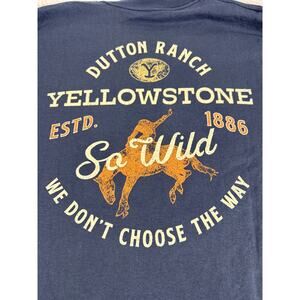 Yellowstone Dutton Ranch So Wild Graphic T-Shirt Black Size S NWOT